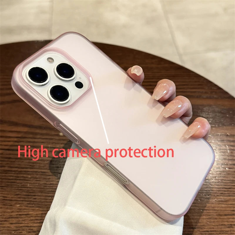 Soft Matte Frosted Silicone Case with Color Frame