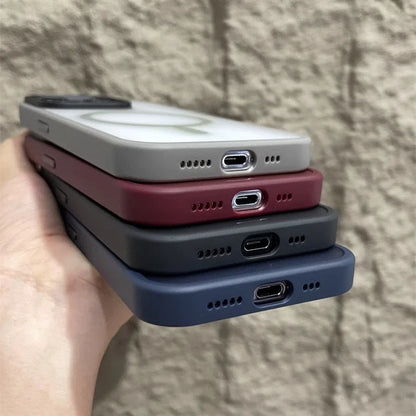 Matte Magnetic MagSafe Compatible Phone Case