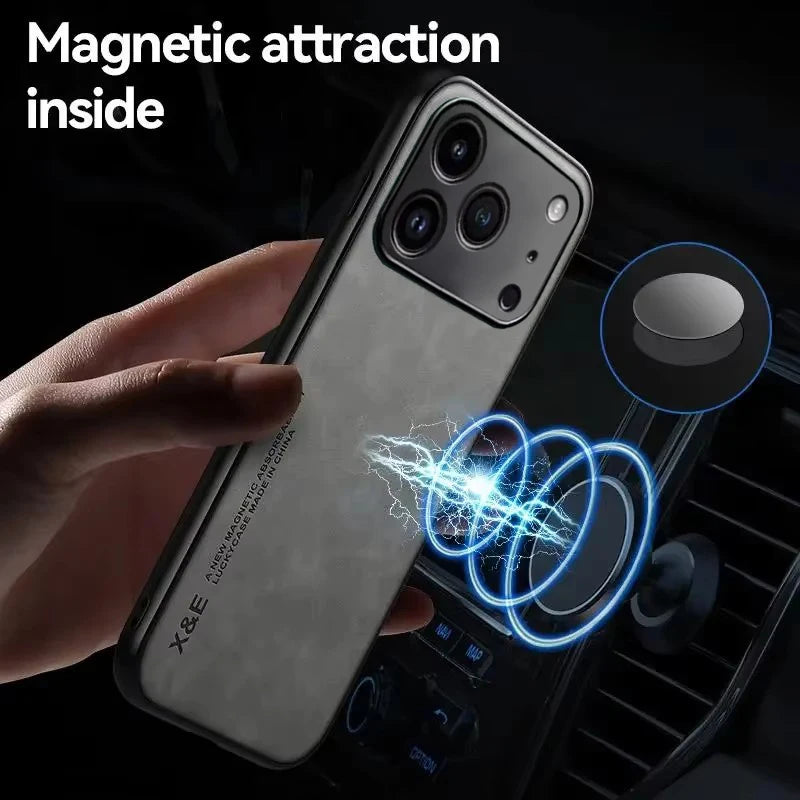 Premium Leather Texture Shockproof Case