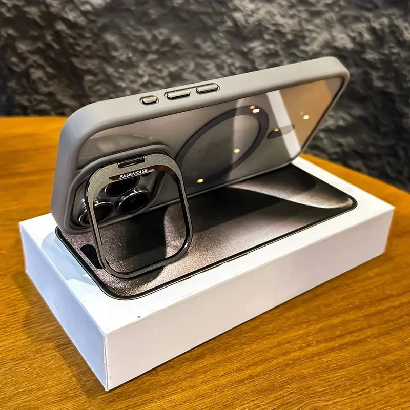 Magnetic Shockproof Case with Camera Stand – MagSafe Compatible
