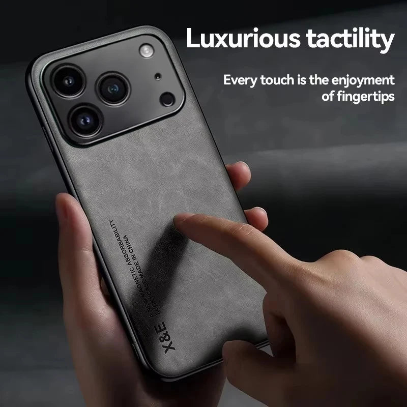 Premium Leather Texture Shockproof Case