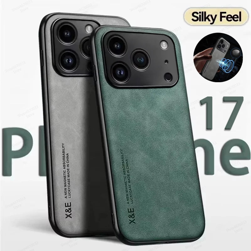 Premium Leather Texture Shockproof Case