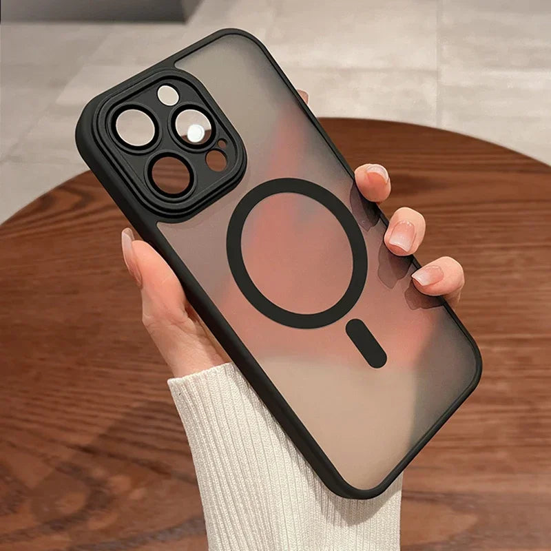 Magnetic Matte Shockproof Case | MagSafe Compatible