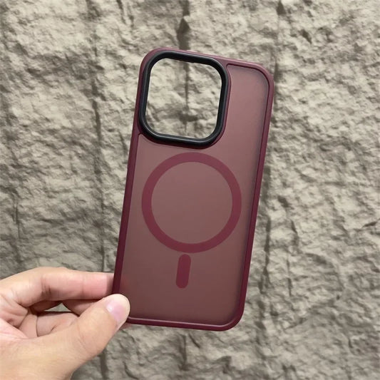 Matte Magnetic MagSafe Compatible Phone Case