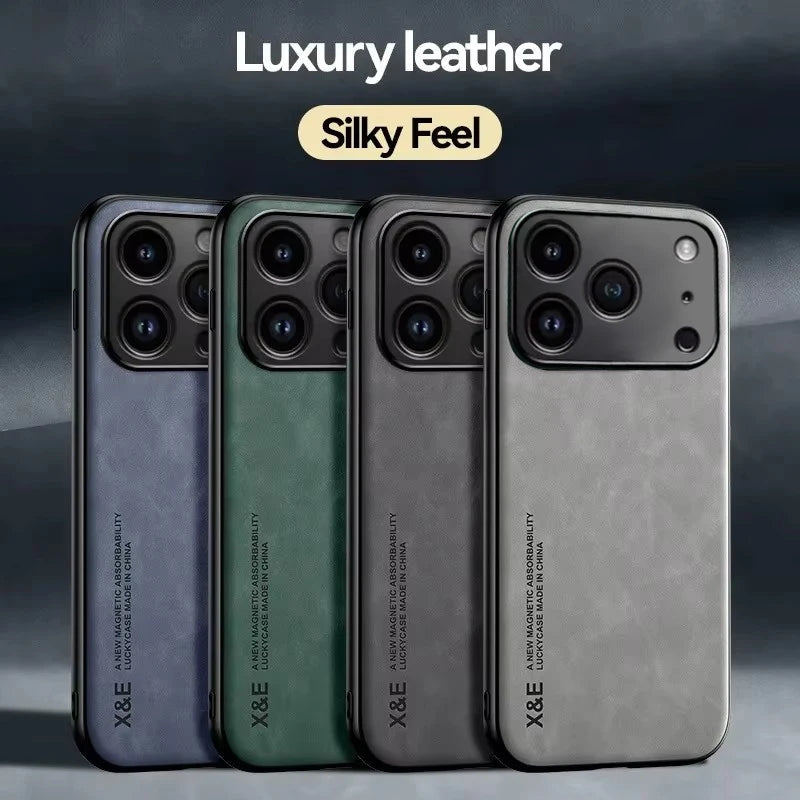 Premium Leather Texture Shockproof Case