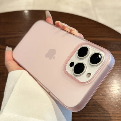 Soft Matte Frosted Silicone Case with Color Frame