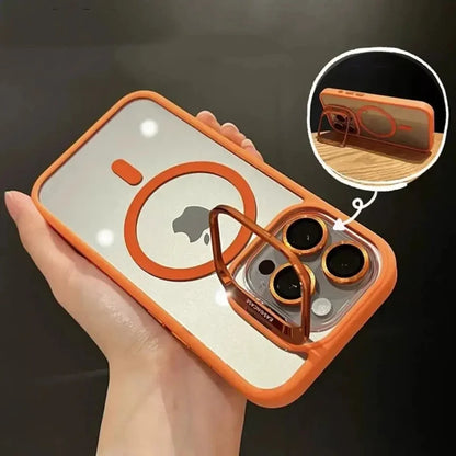 Magnetic Shockproof Case with Camera Stand – MagSafe Compatible