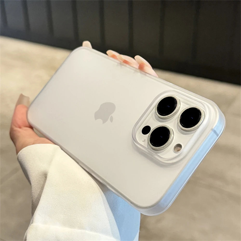 Soft Matte Frosted Silicone Case with Color Frame