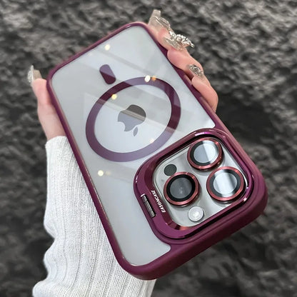 Magnetic Shockproof Case with Camera Stand – MagSafe Compatible