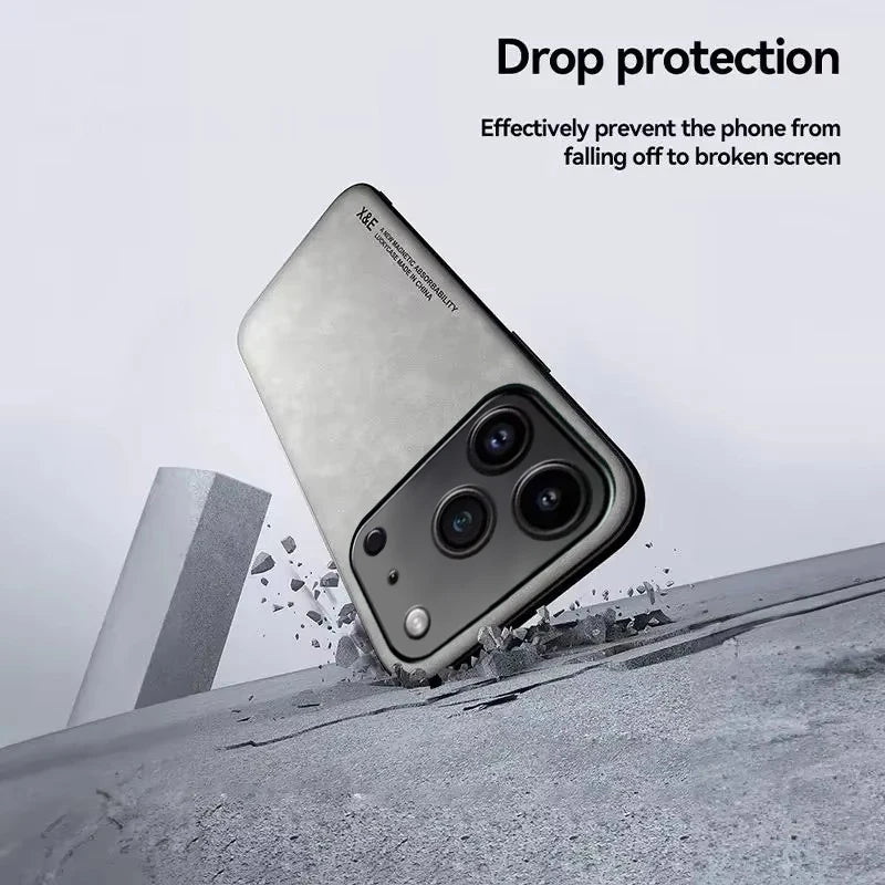 Premium Leather Texture Shockproof Case
