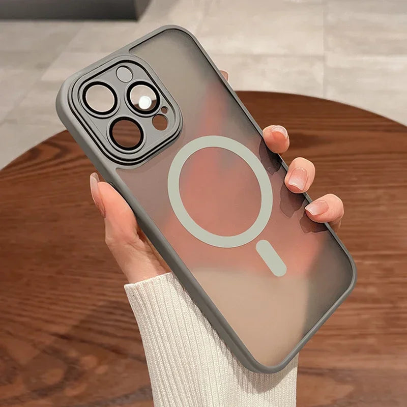 Magnetic Matte Shockproof Case | MagSafe Compatible