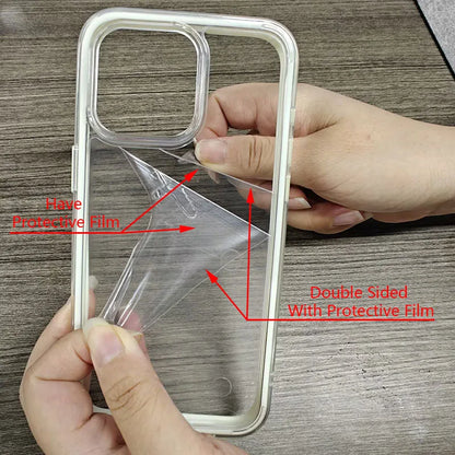 Candy Color Frame Clear Protective Case