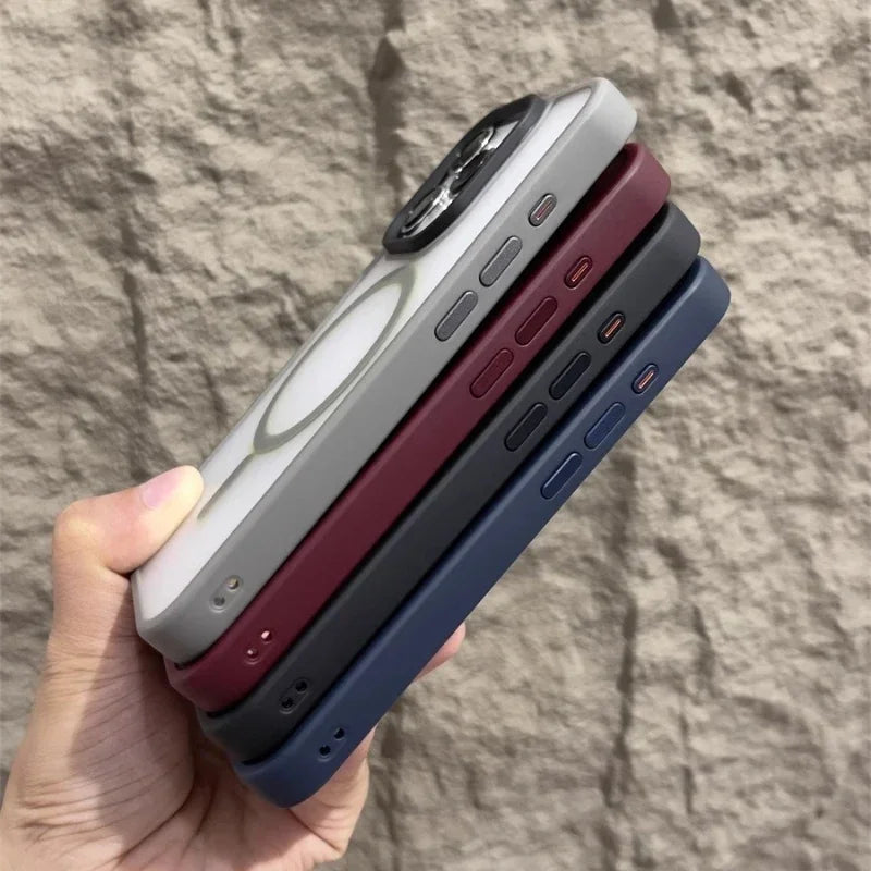 Matte Magnetic MagSafe Compatible Phone Case
