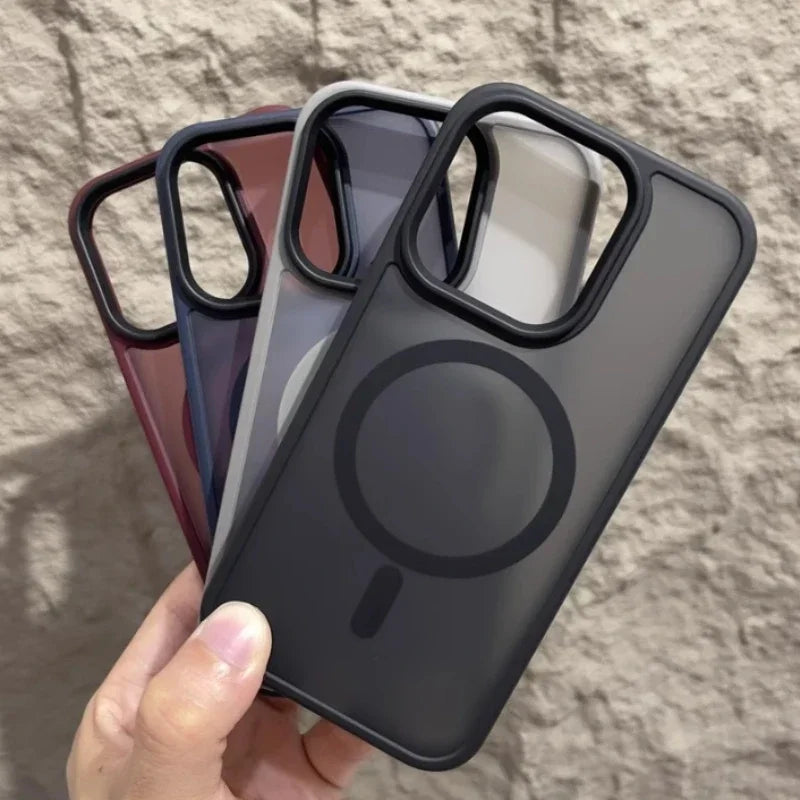 Matte Magnetic MagSafe Compatible Phone Case