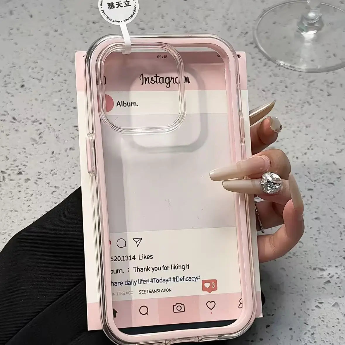 Candy Color Frame Clear Protective Case