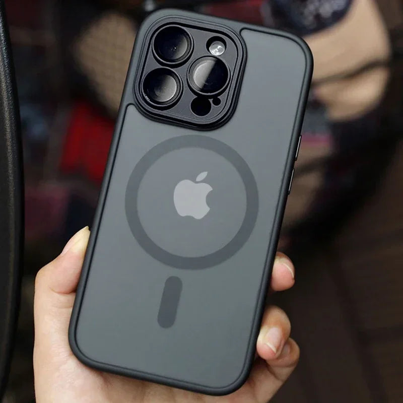 Magnetic Matte Shockproof Case | MagSafe Compatible
